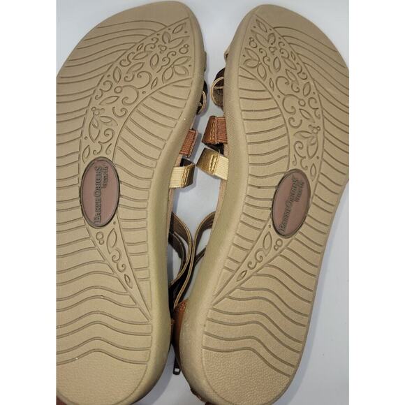 Women’s Earth Origins Harlin Bronze Multi, Leather Gladiator Sandals Size 8 EUC - Picture 6 of 6